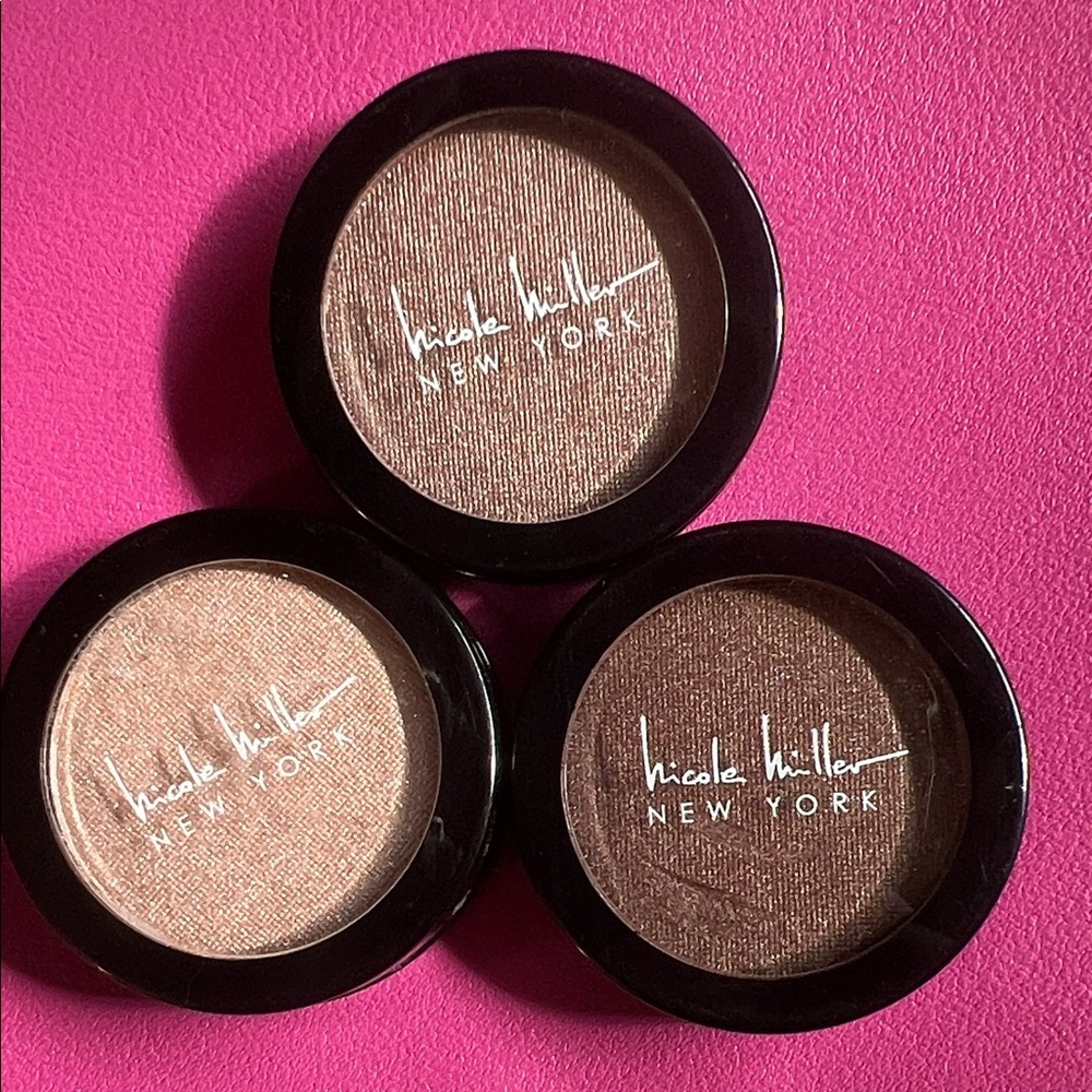 Nicole Miller Shimmer Eyeshadow Trio - Brown Shades